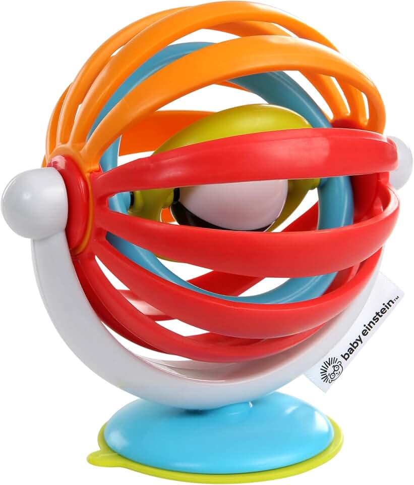 Baby Einstein Sticky Spinner BPA-Free High Chair Activity Toy, For Ages 3 Months+