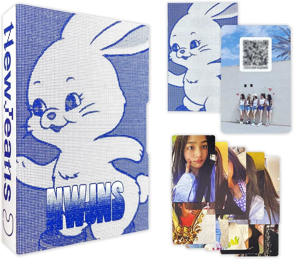 ADOR Ent. NewJeans - 1st EP [New Jeans] (Weverse Albums) Out Box + Lyrics + Photocards + QR Card with 3 Extra Photocards