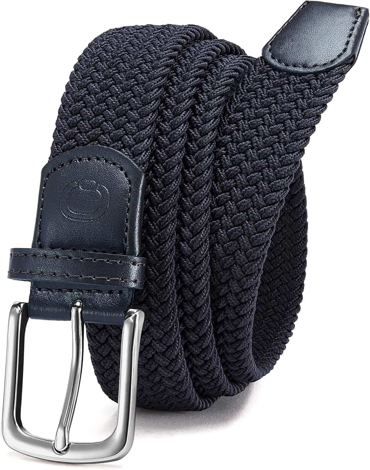 CHAOREN Stretch Belt for Men - Elastic Belt for Golf &amp; Casual Wear Global Recycled Standard