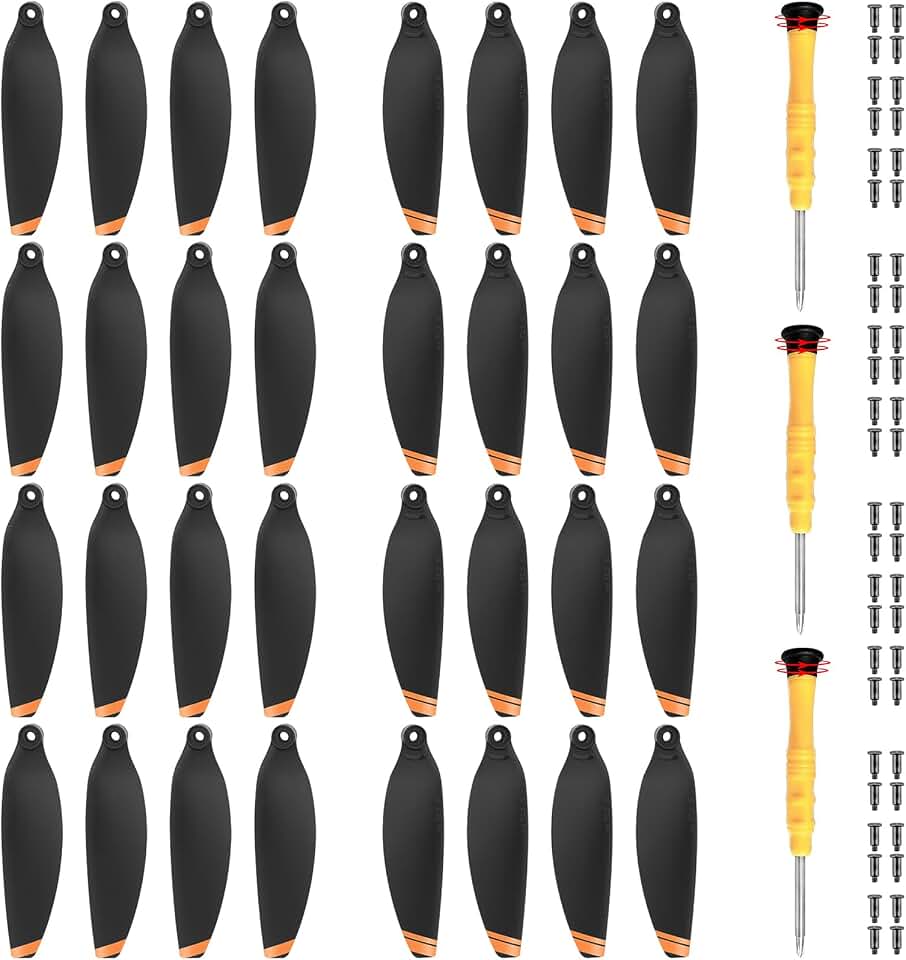 32 Pcs - Propellers Blades for DJI Mini 4K, Mini 2, Mini 2 SE &amp; Mini SE, Replacement Low-Noise and Quick-Release Props Wings Compatible with DJI Mini 4K, Mini 2, Mini 2 SE &amp; Mini SE, Drone Accessories