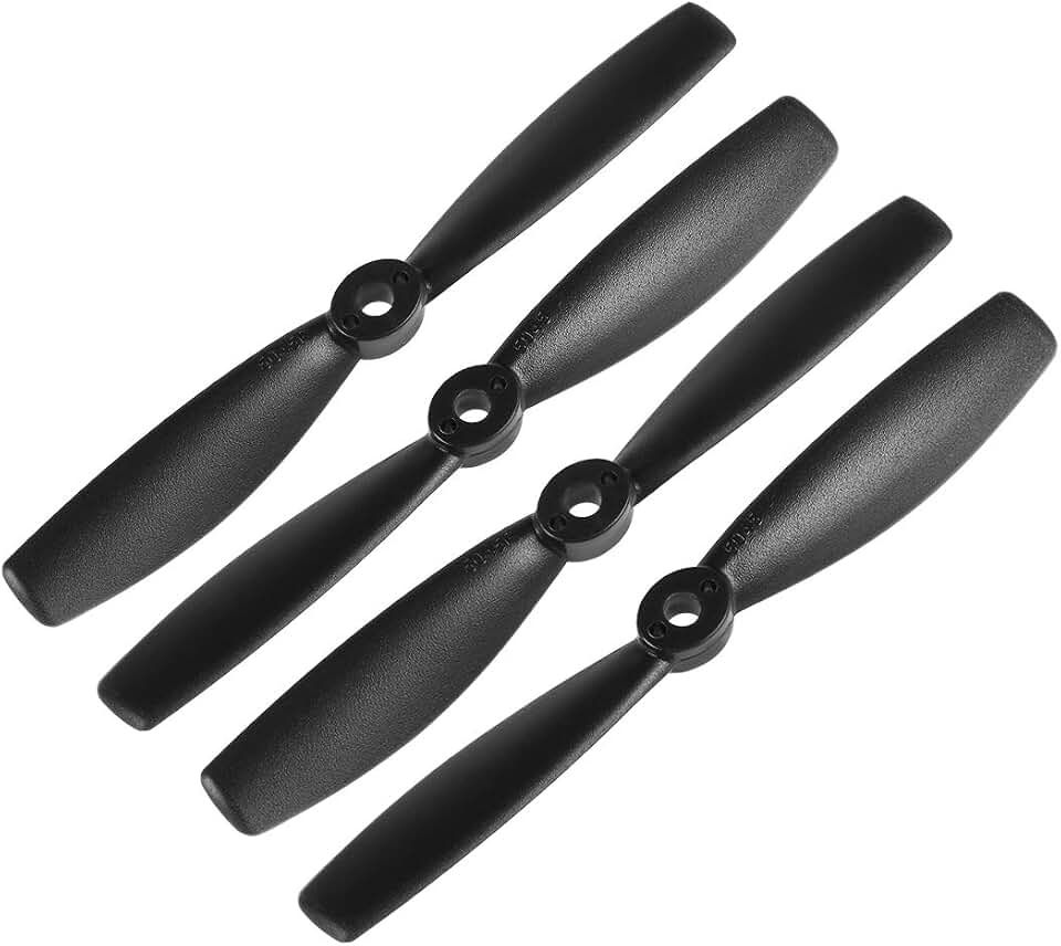uxcell Bullnose Propellers 5045 5x4.5 Inch CW CCW 2-Vane for RC Quadcopter Hexacopter Multirotor, Black 2 Pairs