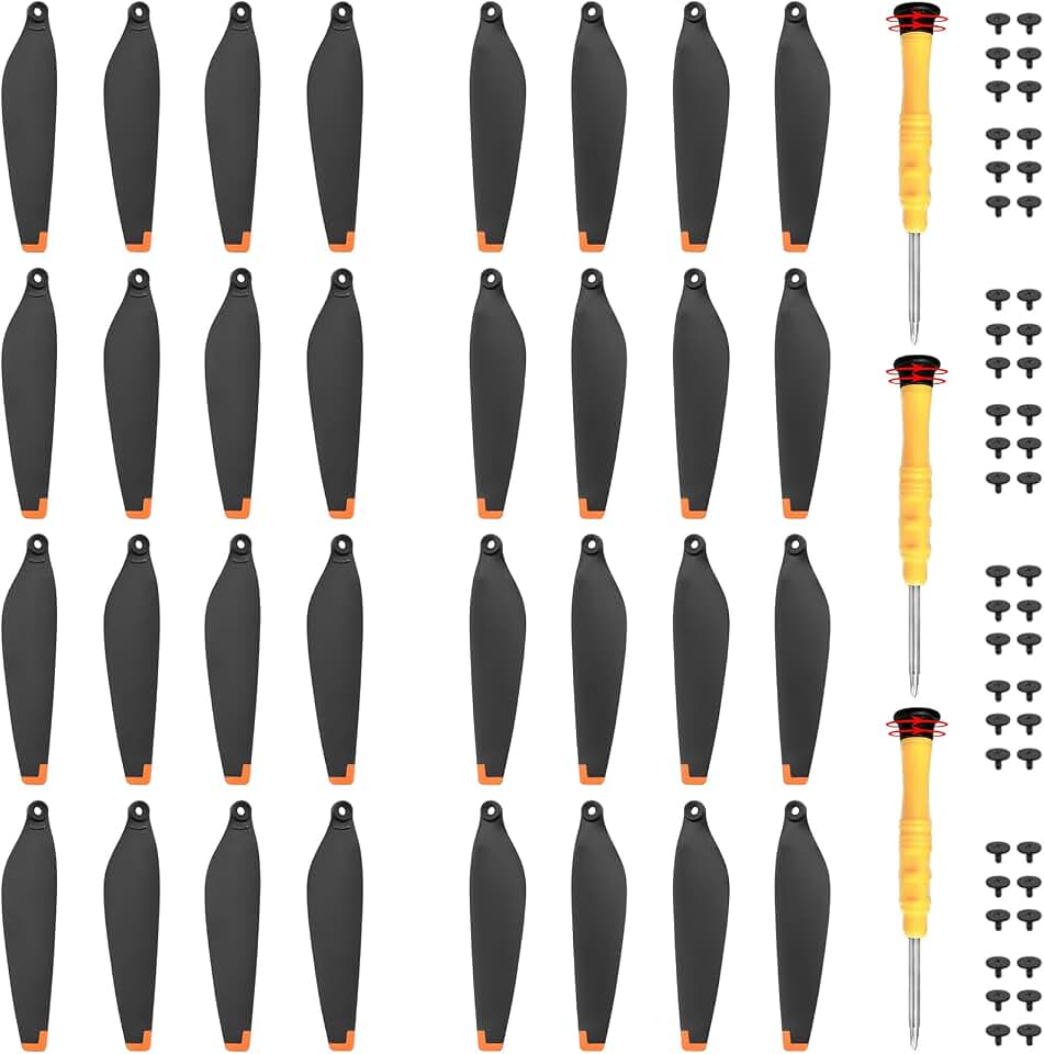 32PCS Propellers for DJI Mini 4 Pro &amp; Mini 3 Pro, Quick-Release Blades | Accessories for DJI Mini 4 Pro &amp; Mini 3 Pro, Low-Noise Replacement Props with Screws &amp; Screwdrivers, Not for Mini 3