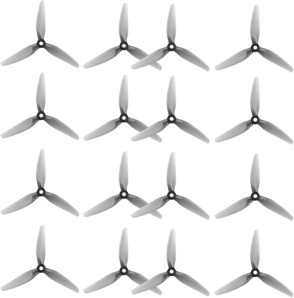 16pcs HQProp Ethix S5 5x4x3 Smooth FPV Tri-Blade Props RC Drone Quad 5mm Shaft