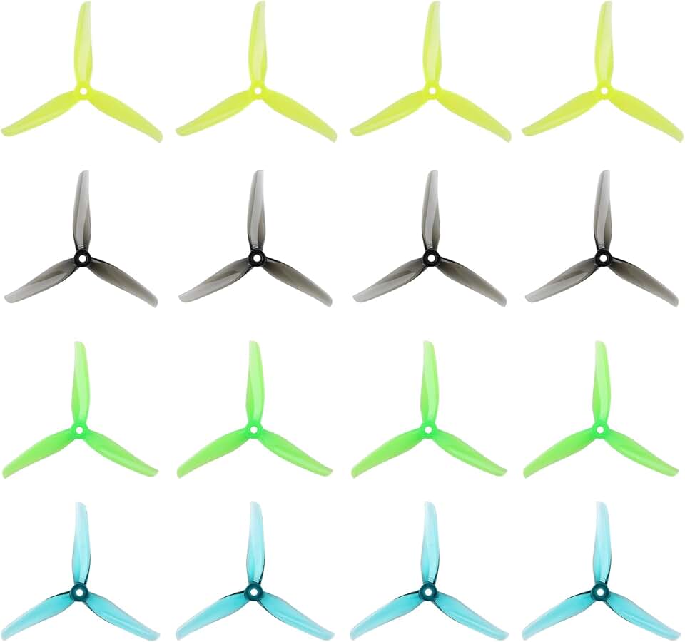 iFlight Nazgul F5 Props 5in Tri-Blade Propeller with 5mm Mounting Hole | 8Pairs 5-inch FPV Racing Drone Props Compatible For 5" Freestyle Drone Quad