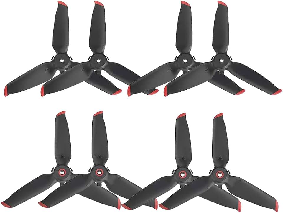 8Pcs Propellers Replacement for DJI FPV - Lightweight Drone Accessories | Non-OEM Low Noise Quick-install Blades, Near-OEM Flight Performance, Easy Replacement for Damaged Props Tested Reliable