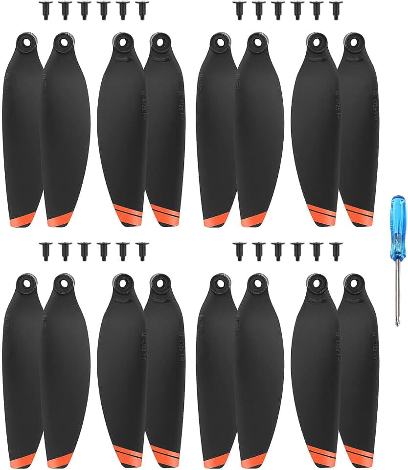 HeiyRC 16PCS Mini 4k / 2 Propeller for DJI Mavic Mini 2 SE Drone 4726, Low-Noise and Quick-Release Replacement Props Spare Blade Helices Screw Accessory