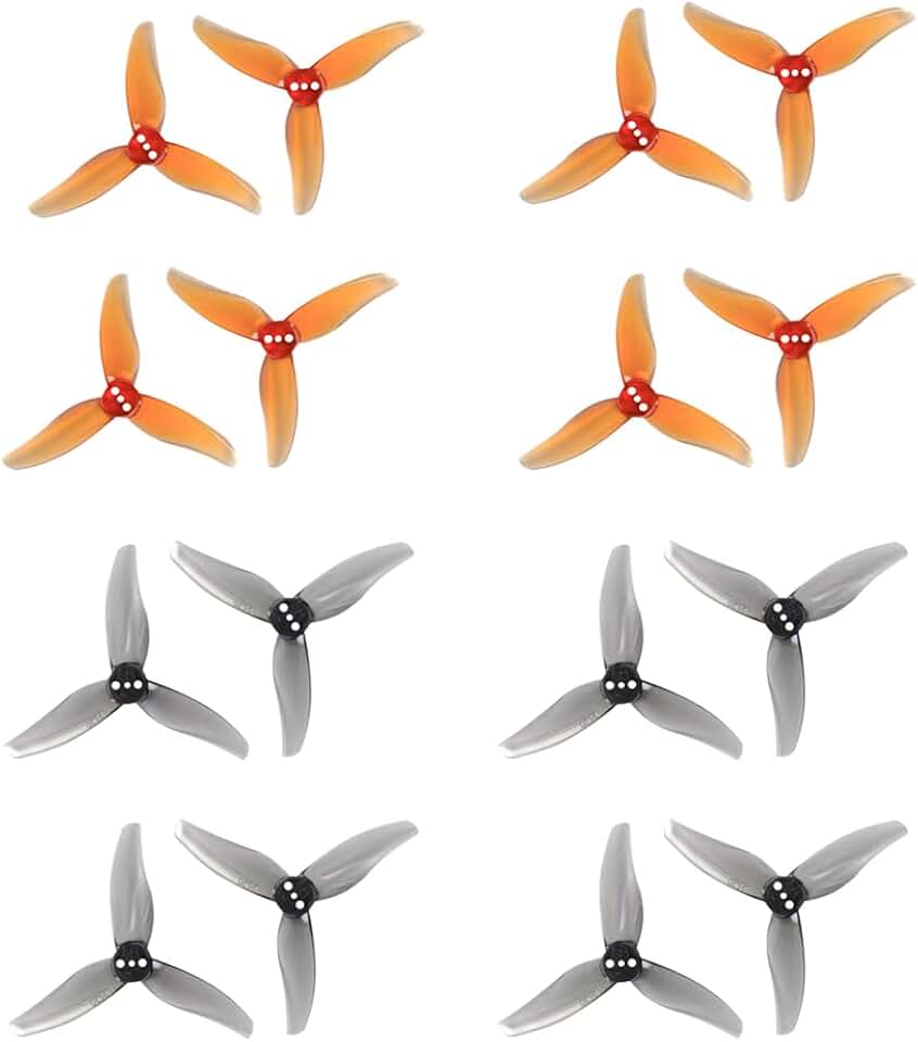 8Pairs Gemfan Hurricane 2520 2.5X2X3 3-Blade PC Propeller 1.5MM for FPV Freestyle 2.5Inch Drone 1106 1404