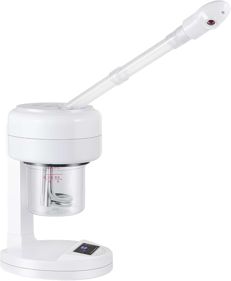 Vaporizador Facial Steamer for Deep Conditioning, Face Humidifier, Portable Facial &amp; Hair Steamer for Estheticians