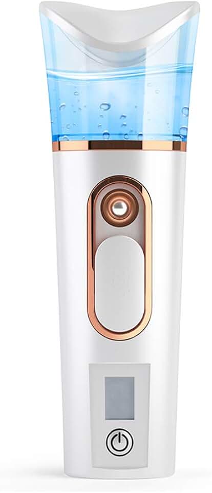 Handy Nano Mist Sprayer with Skin Analyzer Moisture Tester | Portable Facial Atomization, Eyelash Extensions Steamer, Large Capacity, Face Moisturizing &amp; Hydration
