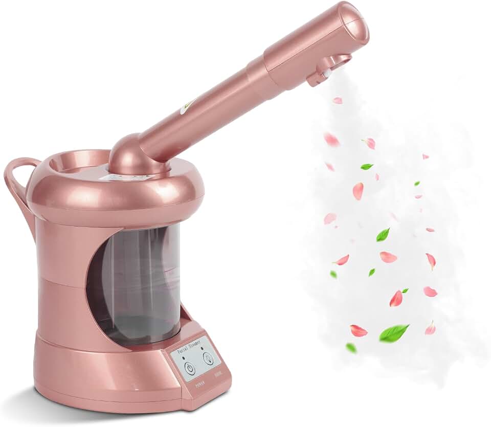 Facial Steamer, Professional Face Steamer with Extendable Nozzle, Face Steamer for Home Use