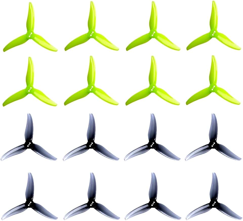 8pair Gemfan Hurricane 3520 Propeller 3.5X2X3 3-Blade Props for 3.5 Inch Quad with 1.5mm 3 Holes 1806-2004 Brushless Motor RC FPV Racing Drones Parts DIY