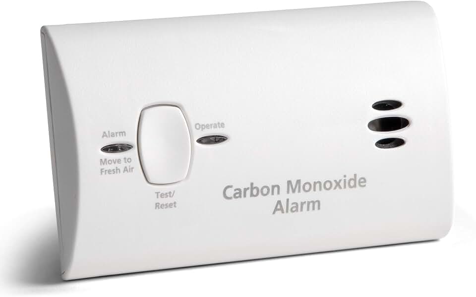 Kidde Carbon Monoxide Detector, AA Battery Powered, Portable for Travel or Home, 85 dB Alarm, LED Status Indicators, 3rd Edition
