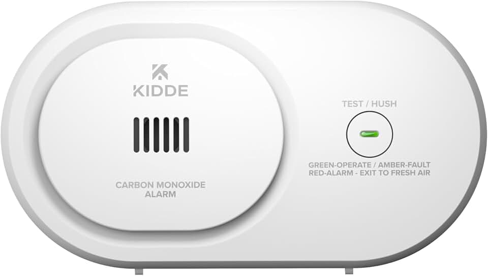 Kidde Carbon Monoxide Detector, AA Battery-Powered, COB | LED Status Lights, Loud 85 db Alarm, Lightweight and Portable for Travel or Home, 5th Edition