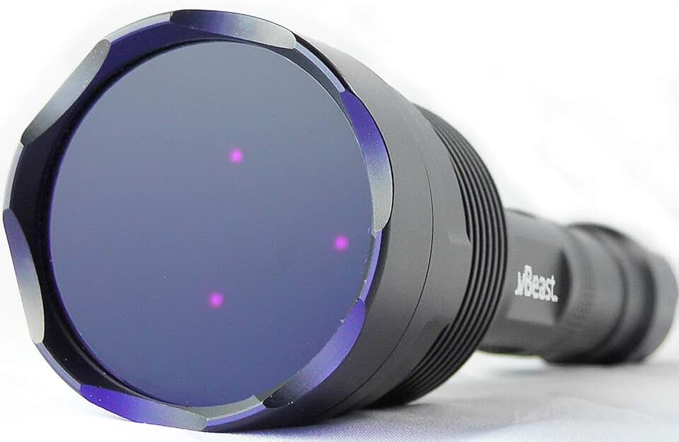 uvBeast V3 365nm Black Light UV Flashlight, High Power and Long Range | High Definition Ultraviolet, Professional Grade Beam, Commercial Use, USA Stock, Engineered by uvBeast