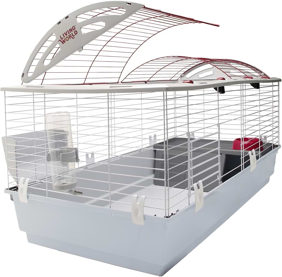 Living World - Deluxe Hybrid Habitat, X-Large | Rabbit, Guinea Pig, Chinchillas, and Small Animal Cage