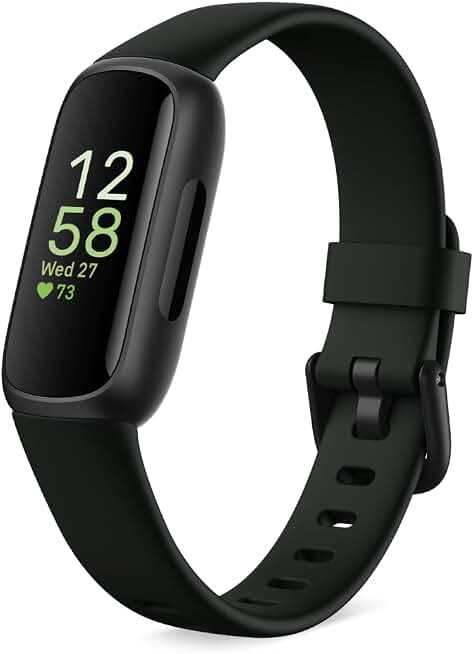 Google Fitbit Inspire 3 - Midnight Zen/Black - Small and Large Bands | Stress management, sleep tracking, 24/7 heart rate, 3-month Google Health Premium membership included, small and large bands
