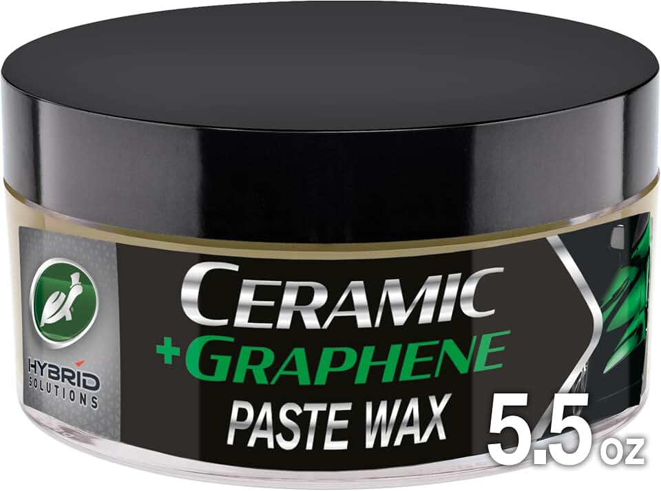Turtle Wax Hybrid Solutions Ceramic Graphene Paste Wax, 5.5 oz. (Pack of 1) | High Gloss Shine Car Wax, Ceramic Coating Paint Protection &amp; Extreme Water Beading, Safe for Glass, Wheels, Trim &amp; More