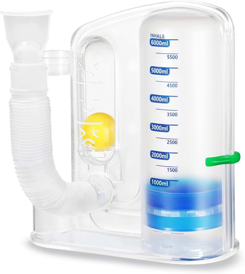 Breathing Exercise Device for Lungs, Lung Exerciser Device – Deep Breathing Trainer for Respiratory Health &amp; Recovery