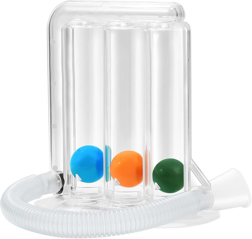 Breathing Exercise Device for Lungs, Exerciser, Non-Measuring - Breathing Trainer, 3‑Ball Design for Gentle Breathing Training &amp; Recovery Support, Easy to Clean