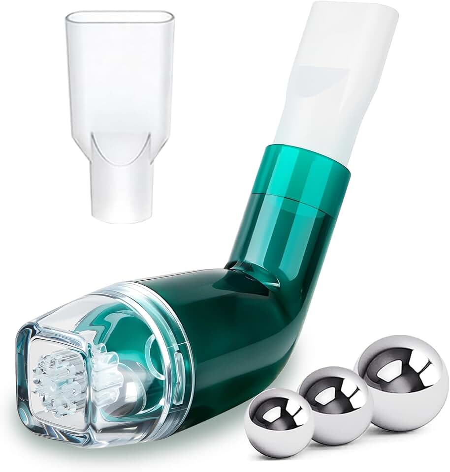 Flutter Valve Device for Lungs, Breathing Exercise Devicefor Lungs, Exerciser, Non-Measuring - Breathing Trainer, Natural Mucus Removal Device