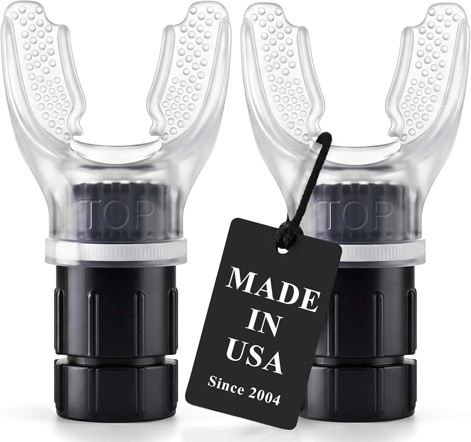 Expand-A-Lung | (2 Pack) Breathing Exercise Fitness Trainer | Inspiratory Muscle Strength Tool | Breathe Easier with Stronger Lungs | Dual-Way Inhale-Exhale Adj. Resistance Settings