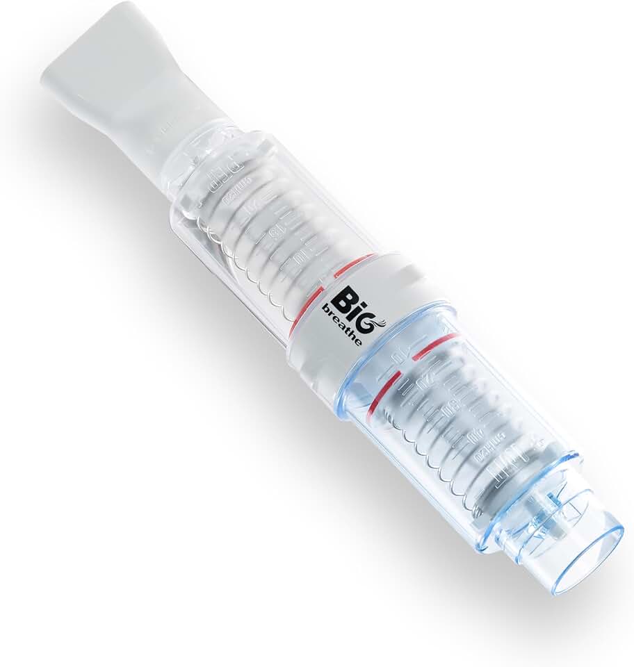 Bigbreathe IMT/PEP Breathing Exerciser | Dual Action Lung Trainer for Seniors &amp; AdultsㅣMucus Relief, Airway Clearance, Inspiratory &amp; Expiratory Resistance ㅣ Easy to Use, Travel-Ready