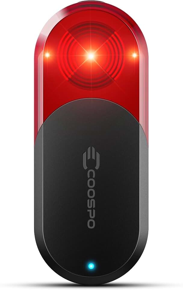 COOSPO TR70 Bike Radar Tail Light, Alerts for Vehicle in 140M, Auto Brake Highlight, 7 Lighting Modes, 40H Long Battery Life, Support APP/Garmin Cycling Computers Display for Road &amp; MTB Cycling Safety
