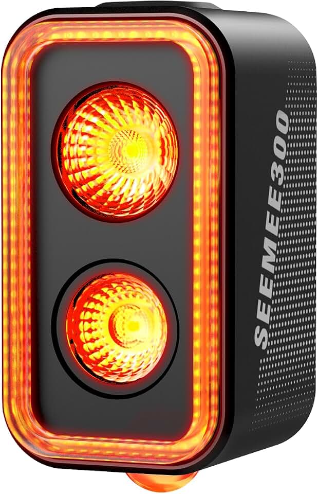 MagicShine SEEMEE 300/400 Bike Taillight,300/400 Lumen Bike Tail Light,360° Visible Smart Brake Sensor IPX6 Waterproof Rear Bike Light for Night Riding