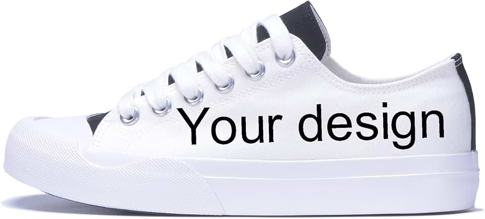 Unisex Custom Low Top Sneakers Photo Print Casual Walking Shoes