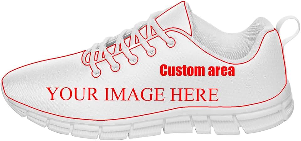 ZOENAE Men Woman Boys Girl Teenager Child Custom Make Sneakers DIY Sports Shoes Lace Up Customized Lightweight Sneaker
