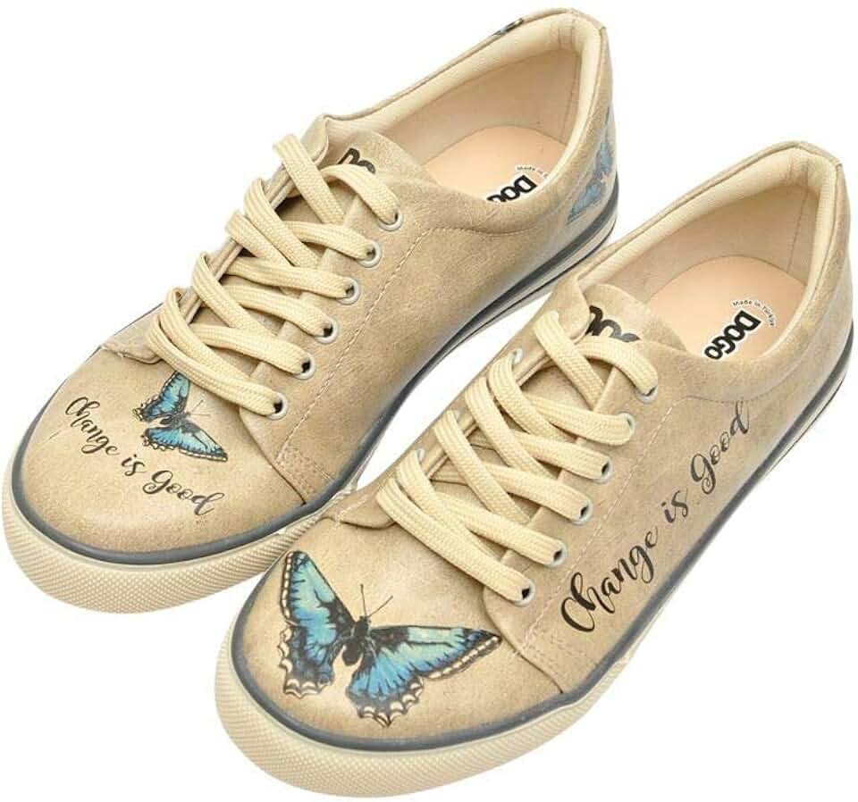 DOGO Personalize Your Life - Printed Fashionable Sneaker - Chic, Elegant and Casual Style - Vegan, Environmentally Friendly and Handmade - Breathable Design