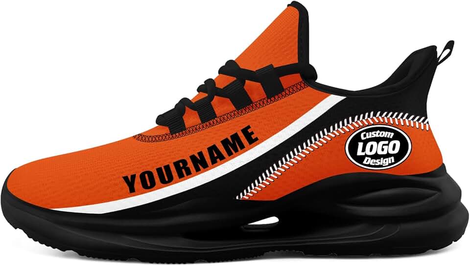 Custom Men's Sneaker Personalized Women's Gym Shoes Baseball Tennis Running Print Logo Name Lightweight Comfort Shoes
