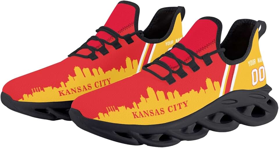 Custom Men City Custom Football Flex Sneakers Personalized Name Number Athletic Gym Shoes for Youth Women Game Day Gift