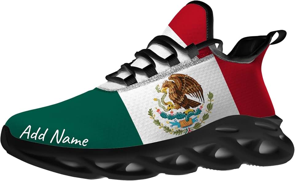 Mexico Sneakers Custom Shoes Men Women Running Shoes Add Name Lightweight Walking Tennis Shoes