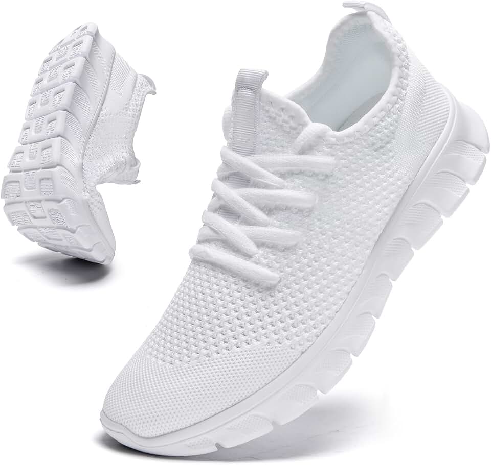 Mens Lightweight Running Shoes Slip On Walking Tennis Gym Sneakers