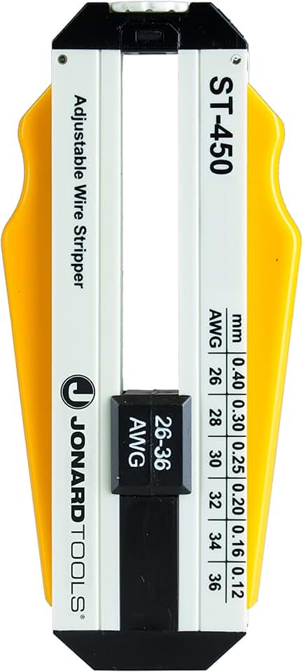 Jonard Tools ST-450 Adjustable Precision Wire Stripper, 26-36 AWG