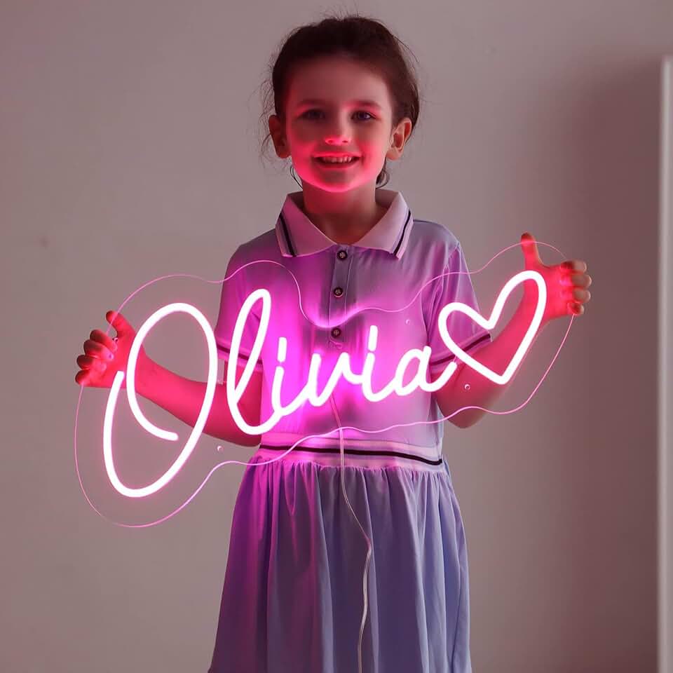 Custom Neon Sign,Personalized Neon Name Sign for Birthday Gifts | Fast Production and Shipping,Customizable Name Light,Neon Sign For Wall Decor,Neon Lights,Light up Sign For Bar Party Logo