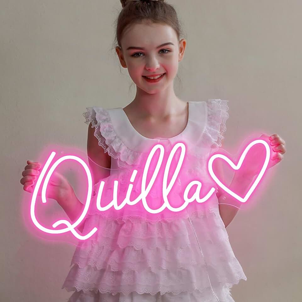 Custom Neon Sign, Personalized Neon Name Sign For Birthday Gifts | Customizable,Neon Lights Sign, LED Name Light, Wedding Party Decor, Business Logo, Wall Decor