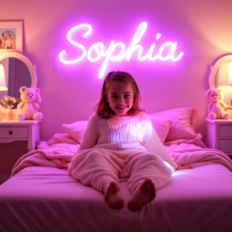 ADVPRO Custom LED Neon Signs, Customizable for Girl Bedroom, Birthday Party, Personalized Large Led Neon Light Sign with Surname, Name, Nickname, Character Name Logo (10" to 72")