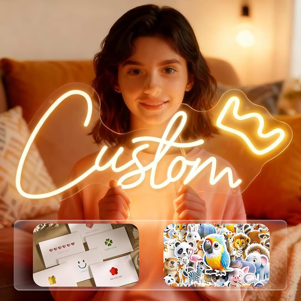 Custom Neon Sign, Personalized LED Name Sign Light for Wall Decor Wedding | Dimmable, Waterproof, Customizable, Gift, Receptions, Bbirthday, Party, Home, Bedroom, Bar, Photo backdrop, Teen Girl