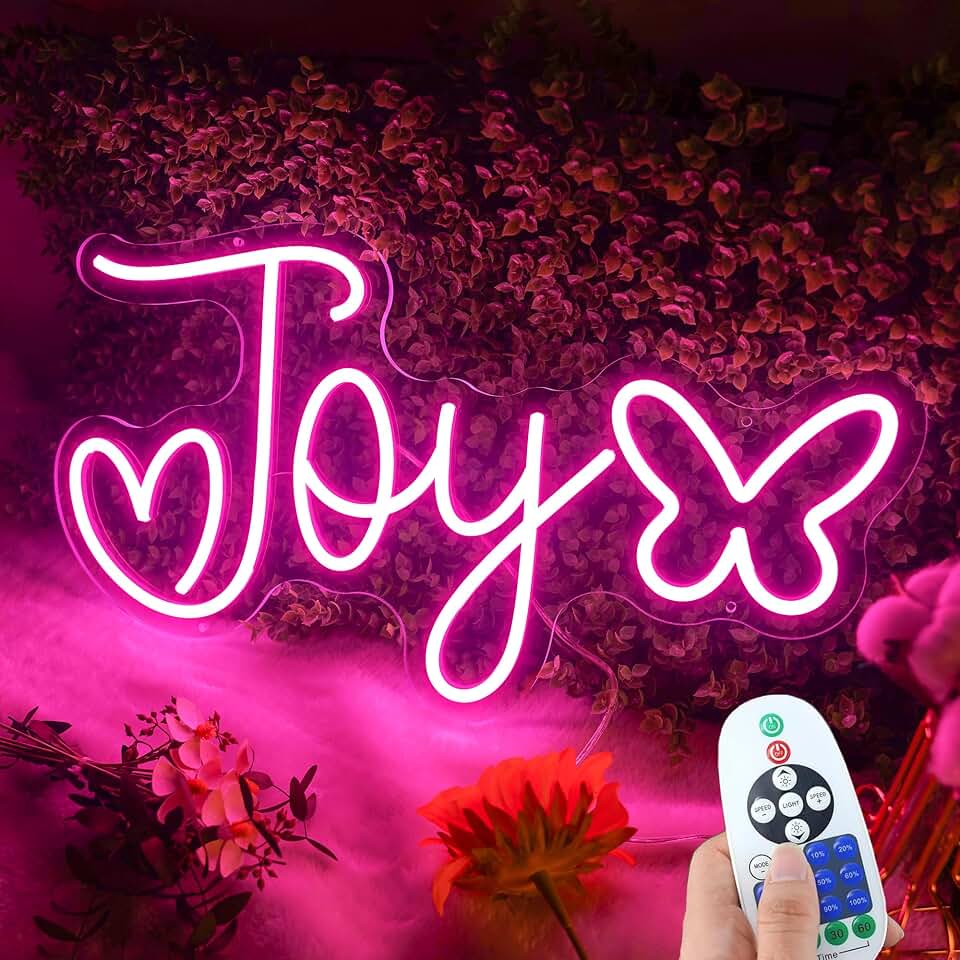 Custom Neon Sign for Wall Decor, Glow LED Kids Room, Wedding Business Light | Personalized Name Birthday Gift, Home Bedroom, Bar Shop Decorations, Durable, Dimmable, Battery/Plug-in Use, Easy Hang/Mount