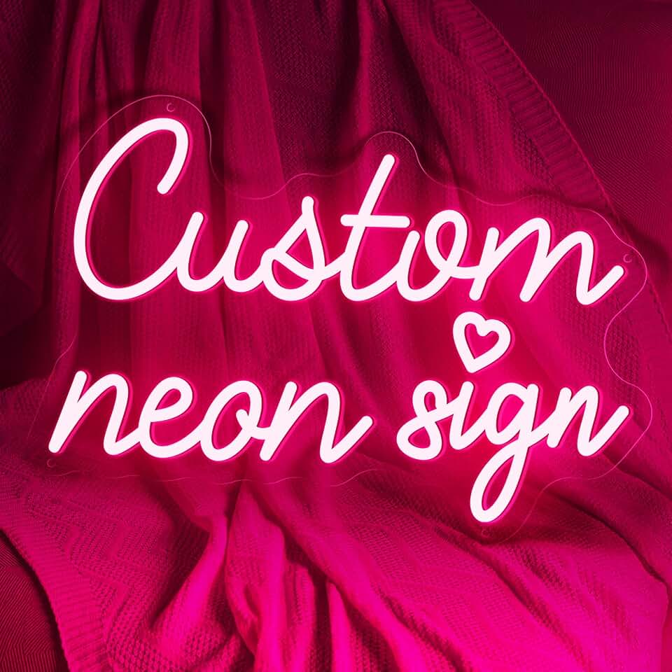 Custom Neon Sign for Wall Decor Personalized Dimmable LED Neon Sign Lights | 12 color,Dimmable USB,Wedding Birthday Gift Party Bar Game Room Neon Light Business Signs
