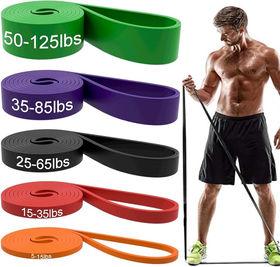 Resistance Bands, Pull Up Assist Bands - Workout Bands, Eexercise Bands, Long Resistance Bands Set for Working Out, Fitness, Training, Physical Therapy for Men Women The Forest Stewardship Council