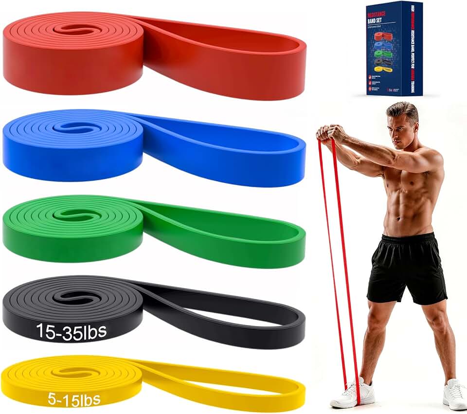 Pull Up Bands, Resistance Bands Set, Exercise Workout Bands for Men &amp; Women, Ideal for Body Stretching, Physical Therapy and Muscle Training