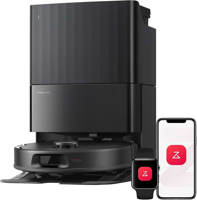 roborock 2026 New Qrevo S Pro Robot Vacuum and Mop, 18,500Pa Suction | Multifunctional Dock with 167℉ Mop Self-Cleaning, Smart Obstacle Avoidance, Anti-Tangle Brush, Liftable Spinning Mop, Black