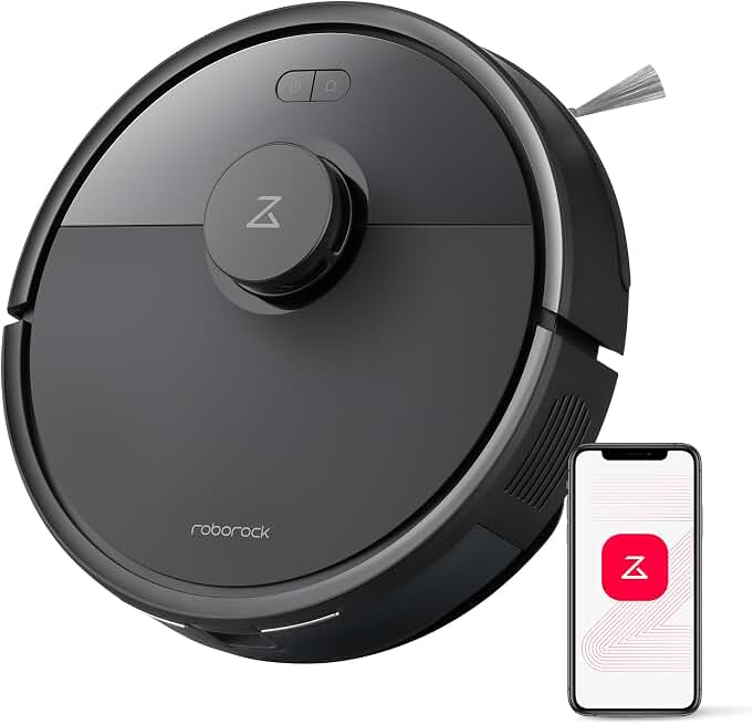 roborock Q7 L5 Robot Vacuum and Mop Combo, 8,000Pa Suction | Upgraded from Q5 Pro, Dual Anti-Tangle System, LiDAR Navigation, Multi-Level Mapping, Self-Charging Robotic Vacuum, Black ClimatePartner certified