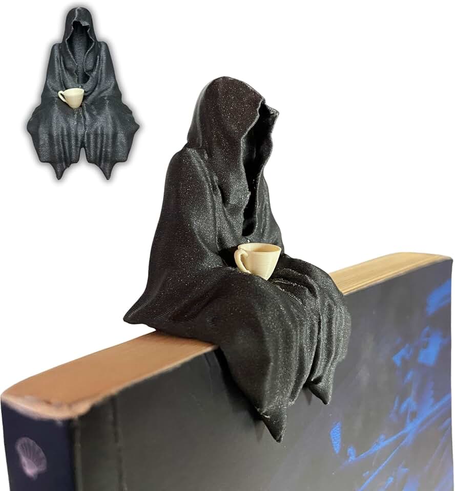 Sitting Ghost Figurine Holding Tea Cup | Suriel ACOTAR Inspired Decoration