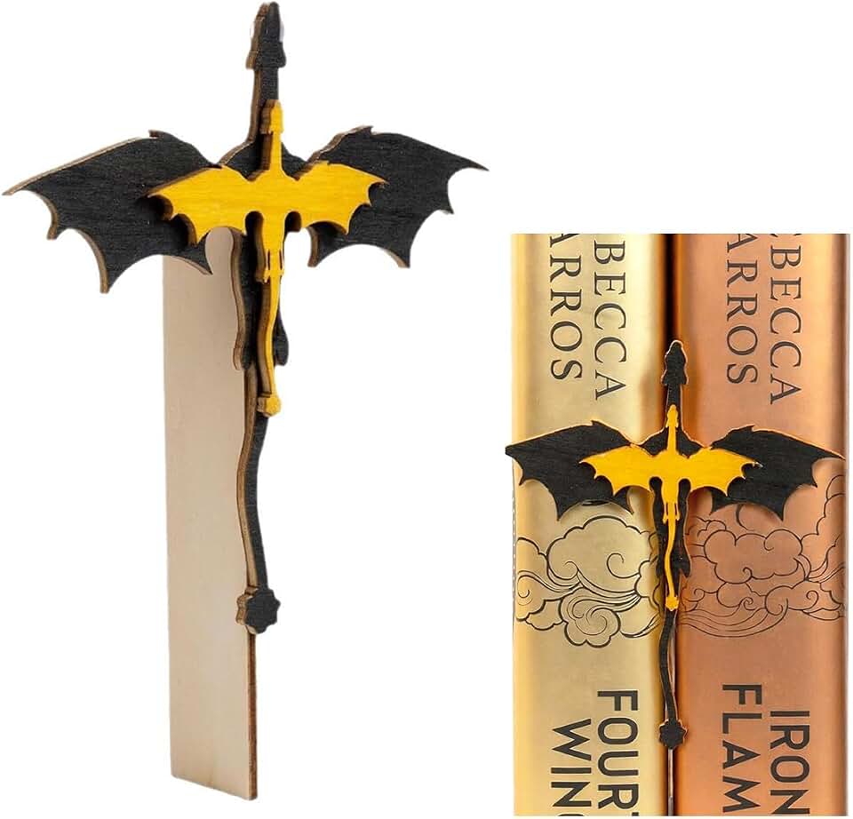 Dragon Bookshelf Decor (Big Size 8x7), Wooden Book Decoration, Fantasy Fan Book Nook, Bookend, Bookish Christmas