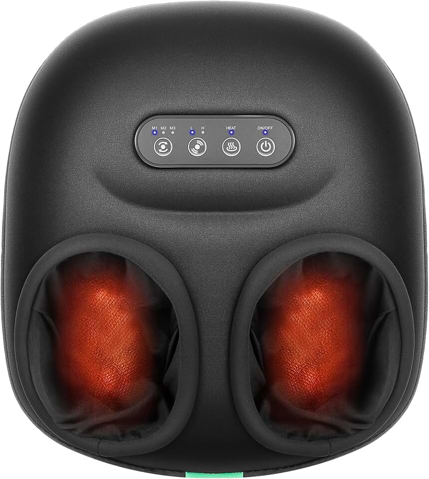 Medcursor Foot Massager with Heat, 2026 Upgraded Shiatsu Foot Massagers for Delivers Pain Relief, Tired, Plantar Fasciitis, Adjustable Air Pressure, Fits Up to 13"