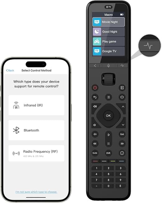 SofaBaton U3 Universal Remote with One Touch Macros, All in One Universal Remote Control with Customize App, Compatible with IR/Bluetooth/RF Devices,Work with Google Voice Devices